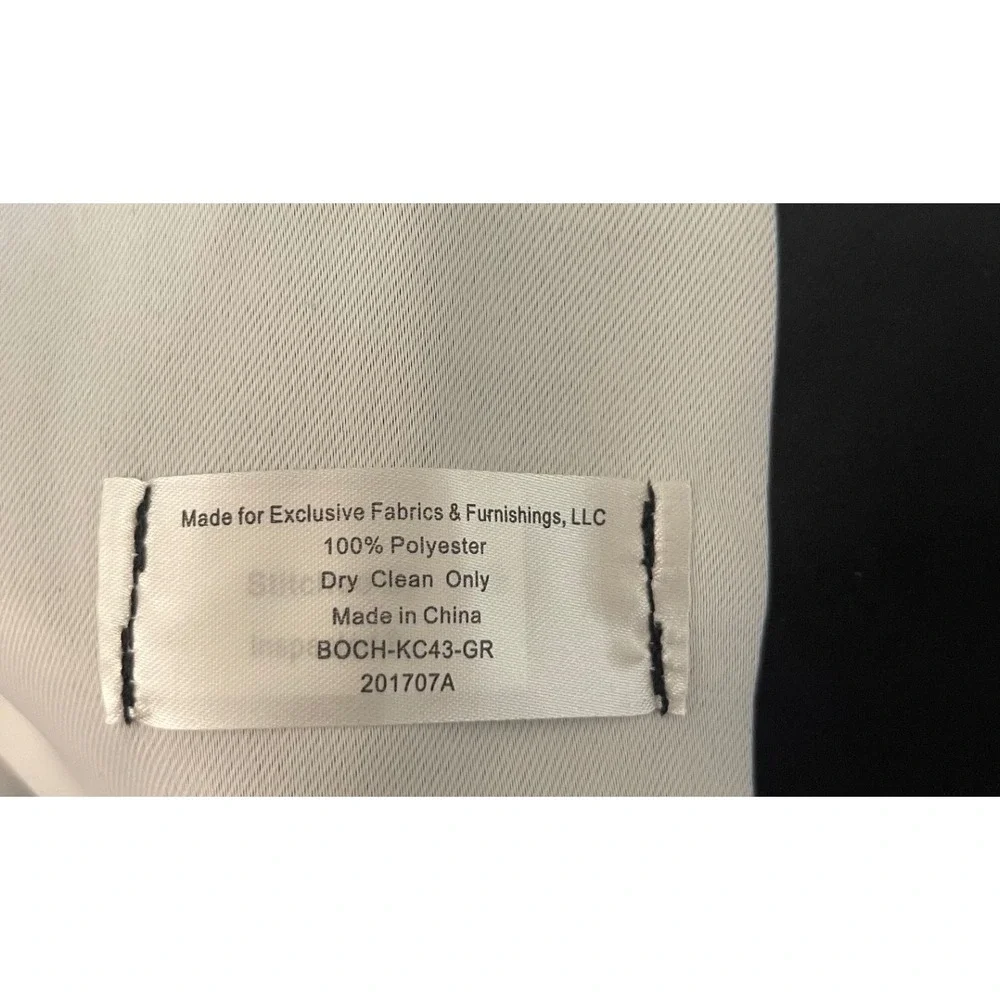 Black White Vertical Stripe Grommet Curtain Panel Set 48